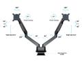 MULTIBRACKETS M VESA Gas Lift Arm Dual Side by Side Black (7350073733965)