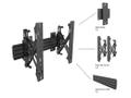 MULTIBRACKETS M Wallmount Pro MBW1U Micro-Adjustable,  Black (7350073734115)