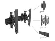 Multibrackets M Wallmount Pro MBW1U Micro-Adjustable brakett - for LCD-skjerm - svart (7350073734115)