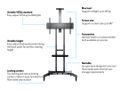 MULTIBRACKETS M Public Floorstand Basic 180 incl shelf. (7350073734627)