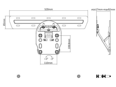 MULTIBRACKETS M LED Wallmount Series 7/8/9 (7350073735464)