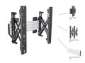MULTIBRACKETS Wallmount Pro MBW1x1U Push In Pop Out Si (7350073735112)