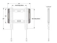 Multibrackets M Universal Wallmount Fixed Small brakett - for flatpanel - svart (7350073735631)