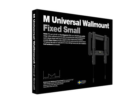 Multibrackets M Universal Wallmount Fixed Small brakett - for flatpanel - svart (7350073735631)