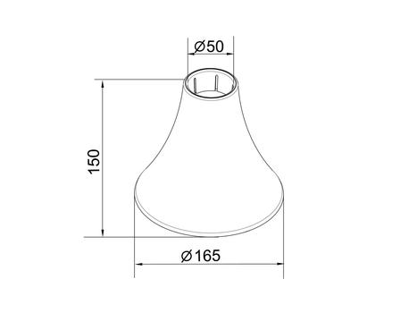 MULTIBRACKETS M Pro Series Inner Ceiling Plate Cover W (7350073736287)