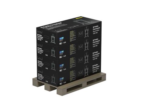 MULTIBRACKETS M Public Floorstand Dual Pillar 180 HD (7350073736324)