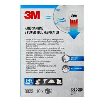 3M Støvmaske 8822 FFP2 m/ventil (8822PRO10*10)
