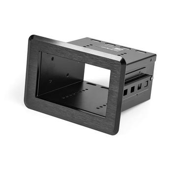 STARTECH StarTech.com Single-Module Conference Table Connectivity Box-Customizable - Mounting plate - black (BEZ4MOD)