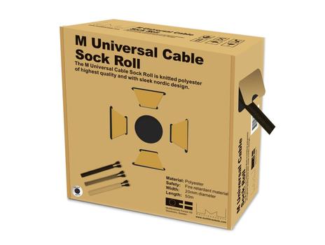 MULTIBRACKETS M Universal CableSockRoll Black 20mmx50m (7350022732452)