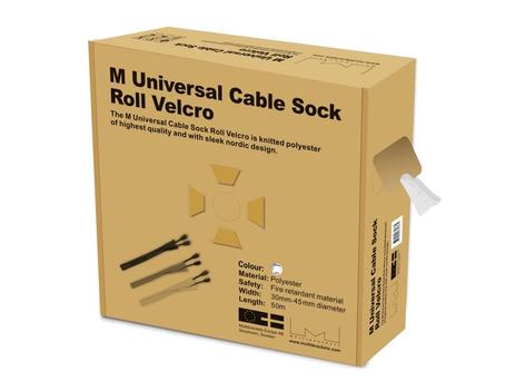MULTIBRACKETS M Uni CableSock Roll Velcro White 50m L (7350022732865)