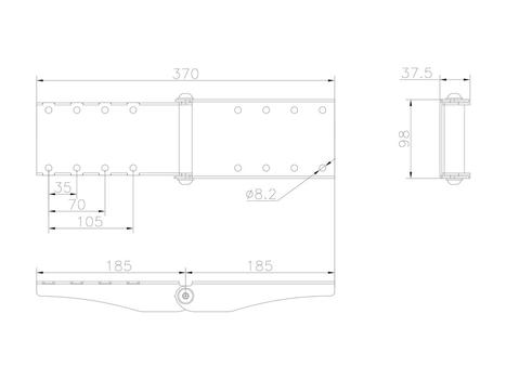 MULTIBRACKETS M Pro Series Curved Screen Rail Joiner (7350073736348)