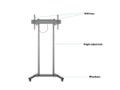 MULTIBRACKETS Motorized Floorstand 60kg Black (7350073736751)