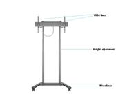 Multibrackets M Motorized Floorstand - stativ - motorisert - for LCD-TV - svart (7350073736751)