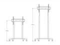 MULTIBRACKETS M Motorized Floorstand - Ställ - motoriserad - för LCD-TV - svart - skärmstorlek: 37"-90" - golvstående (7350073736751)