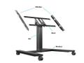 MULTIBRACKETS M Public Display Stand 80 HD Wheelbase Single Black (7350073736812)