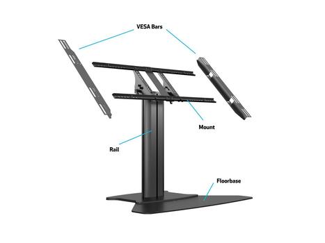 MULTIBRACKETS M Public Display Stand 80 HD Floorbase Single Black (7350073736799)