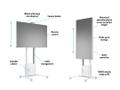 MULTIBRACKETS M Motorized Floorstand Inc cabinet & camerashelf 120kg (7350073736782)