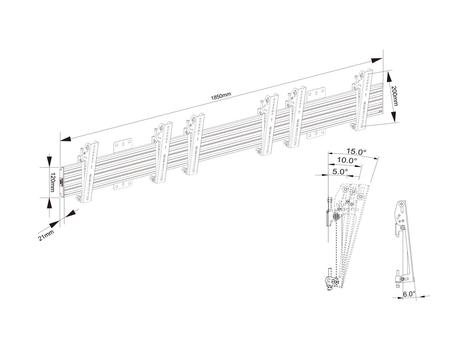 MULTIBRACKETS M Wallmount Pro MBW3U Tilt 200 Black (7350073737048)