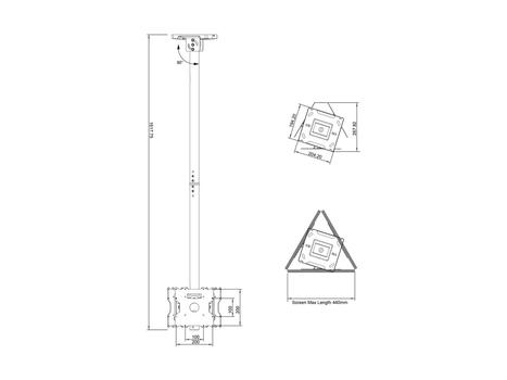 MULTIBRACKETS M Ceiling Mount Pro Triple 32BDL-4050D (7350073737550)