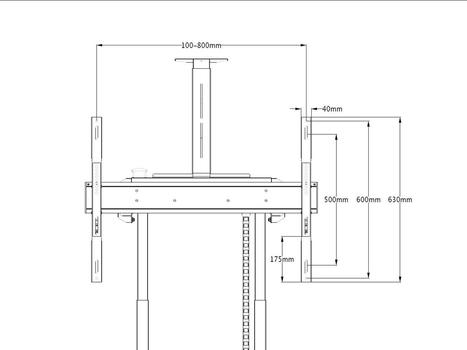 MULTIBRACKETS M Extension kit 600 for M Motorized (7350073737789)