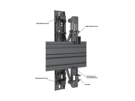 MULTIBRACKETS M Wallmount Pro MBW3x3UP Push In Pop Out Black (7350073735051)