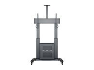 Multibrackets M Public Floorstand Dual Pillar 180 HD with AV Cabinet - vogn - for LCD-skjerm - svart (7350073737680)