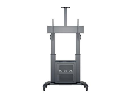 Multibrackets M Public Floorstand Dual Pillar 180 HD with AV Cabinet - vogn - for LCD-skjerm - svart (7350073737680)