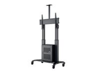 Multibrackets M Public Floorstand Dual Pillar 180 HD with AV Cabinet - vogn - for LCD-skjerm - svart (7350073737680)