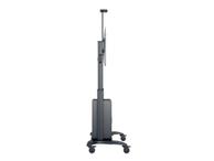 Multibrackets M Public Floorstand Dual Pillar 180 HD with AV Cabinet - vogn - for LCD-skjerm - svart (7350073737680)
