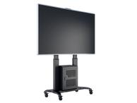 Multibrackets M Public Floorstand Dual Pillar 180 HD with AV Cabinet - vogn - for LCD-skjerm - svart (7350073737680)