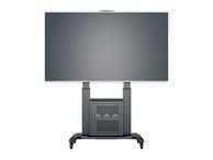 Multibrackets M Public Floorstand Dual Pillar 180 HD with AV Cabinet - vogn - for LCD-skjerm - svart (7350073737680)