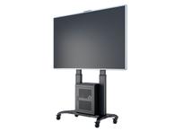 Multibrackets M Public Floorstand Dual Pillar 180 HD with AV Cabinet - vogn - for LCD-skjerm - svart (7350073737680)