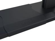 Multibrackets M Public Floorstand Dual Pillar 180 HD with AV Cabinet - vogn - for LCD-skjerm - svart (7350073737680)