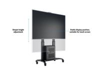 Multibrackets M Public Floorstand Dual Pillar 180 HD with AV Cabinet - vogn - for LCD-skjerm - svart (7350073737680)