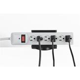 StarTech Power Strip Desk Mount - Clamp-on Power Strip Holder - Adjustable - Desk / Table Clamp for Power Strip (PWRSTRPCLMP) - monteringsklemme for strømskinne (PWRSTRPCLMP)