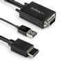 STARTECH 2M (6FT.) VGA TO HDMI ADAPTER - USB AUDIO - 1080P RESOLUTION CABL (VGA2HDMM2M)