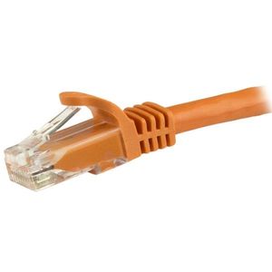 STARTECH "Cat6 Patch Cable with Snagless RJ45 Connectors - 5m, Orange"	 (N6PATC5MOR)