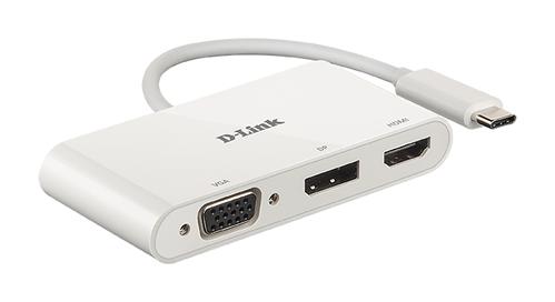 D-LINK 3-in-1 USB-C to HDMI/ VGA/ DisplayPort Adapter (DUB-V310)
