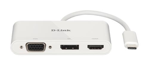 D-LINK 3-in-1 USB-C to HDMI/ VGA/ DisplayPort Adapter (DUB-V310)