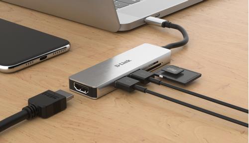 D-LINK 5-in-1 USB-C Hub with HDMI and SD/ microSD Card Reader (DUB-M530)