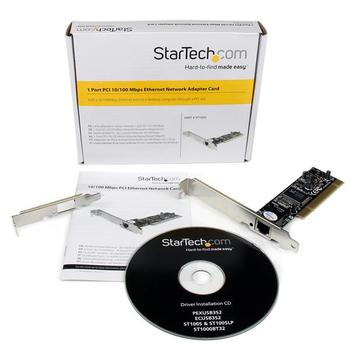 STARTECH 1 Port PCI 10/100 Mbps Ethernet Network Adapter Card (ST100S              )