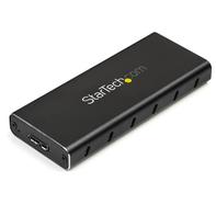 StarTech M.2 SSD Enclosure for M.2 SATA SSDs - USB 3.1 (10Gbps) with USB-C Cable - External Enclosure for USB-C Host - Aluminum (SM21BMU31C3) - drevkabinett - SATA 6Gb/s - USB 3.1 (Gen 2)