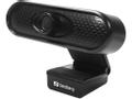 SANDBERG Webcam USB Webcam 1080p 80-grad klämma/fot/tripod mono USB-1,2m PC/Mac