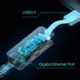 TP-LINK USB 3.0 to Gigabit Ethernet Adapter 1 port USB 3.0 connector and 1 port Ethernet port IN (UE300)