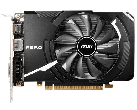 MSI GeForce GTX 1650 D6 AERO ITX OC 4GB GDDR6 1xHDMI 2.0b 1xDL-DVI-D 1xDP 1.4 PCI-E 3.0 DX12 ATX Boost Up to 1620MHz 12Gbps (GEFORCE GTX 1650 D6 AERO ITX OC)