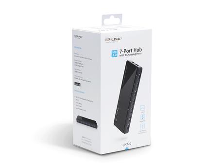TP-Link UH720 - Hub - 7 x SuperSpeed USB 3.0 - stasjonær (UH720)