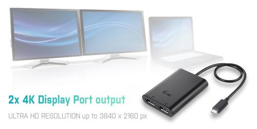 I-TEC USB-C to Dual Display Port  (C31DUAL4KDP)