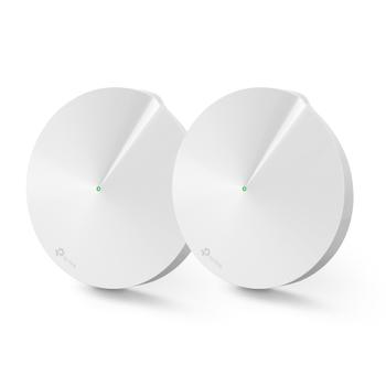 TP-LINK k Deco M9 Plus - Wi-Fi system (2 routers) - up to 4,500 sq.ft - mesh - GigE, ZigBee - Wi-Fi 5 - Bluetooth,  ZigBee Home Automation 1.2 - Dual Band (DECO M9 PLUS(2-PACK))