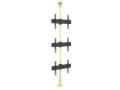MULTIBRACKETS M Floor to Ceiling Mount Pro MBFC3U - Monteringssats (golv till takmontering) för 3 LCD-bildskärmar - aluminium,  stål - mässing - skärmstorlek: 40"-65" (7350073735761)