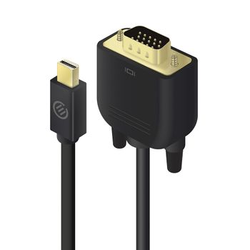 ALOGIC DisplayPort Kabel Mini DPort to VGA M/M 2m schwarz (MDP-VGA-02-MM)